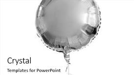  Presentation with helium - Slide deck consisting of events - holidays birthday party and decoration background and a white colored foreground