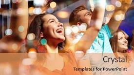  Presentation with holidays - PPT layouts consisting of events - party holidays celebration nightlife background and a yellow colored foreground