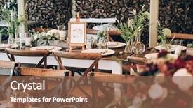  Presentation with venue - Slide set consisting of events - vintage wedding decor beautiful event background and a tawny brown colored foreground