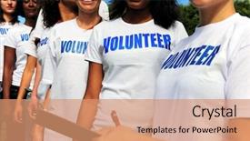  Presentation with volunteer - Amazing presentation design having events - volunteer group register for charity backdrop and a coral colored foreground