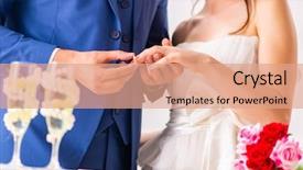  Presentation with registration - Theme featuring events registration - wedding ceremony with wife background and a coral colored foreground