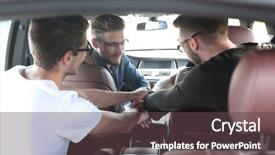  Presentation with green chemistry close up - PPT layouts enhanced with events safety day - close up a group background and a  colored foreground