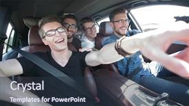  Presentation with friends - Presentation theme enhanced with events safety day - close up a group background and a tawny brown colored foreground