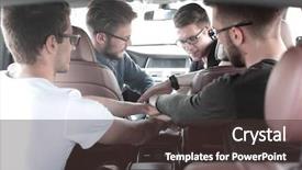  Presentation with friends - Audience pleasing PPT layouts consisting of events safety day - close up a group backdrop and a tawny brown colored foreground