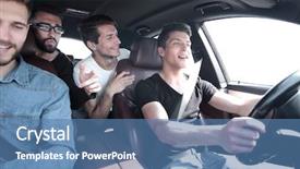  Presentation with good - Amazing PPT theme having events safety day - close up good friends are backdrop and a teal colored foreground