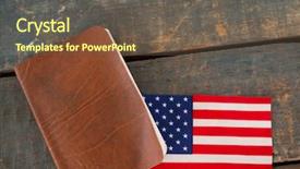  Presentation with american flag - Slides enhanced with events safety day - close-up of visa and american background and a tawny brown colored foreground