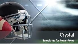  Presentation with american football - Beautiful presentation theme featuring events safety day - digital composite of american football backdrop and a dark gray colored foreground