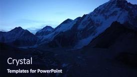  Presentation with everest - Colorful PPT theme enhanced with everest-base-camp-trek-along backdrop and a wine colored foreground