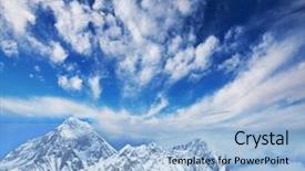  Presentation with everest - Cool new PPT layouts with everest mount backdrop and a light blue colored foreground