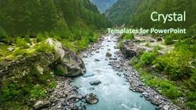  Presentation with everest - Beautiful slides featuring everest trek in nepal backdrop and a tawny brown colored foreground