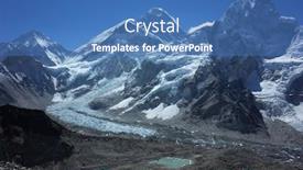  Presentation with everest - PPT theme featuring everest-trek-mountain-everest-nuptse background and a teal colored foreground