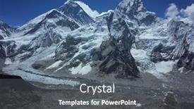  Presentation with mountain view - Beautiful slide deck featuring everest-trek-view-from-kala backdrop and a gray colored foreground
