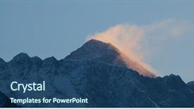  Presentation with everest - Slide deck enhanced with everest background and a  colored foreground