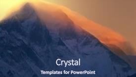  Presentation with everest - Amazing PPT theme having everest backdrop and a ocean colored foreground