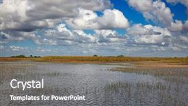  Presentation with florida - Slide set with everglades national park florida usa background and a gray colored foreground