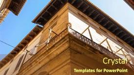  Presentation with spanish philippine history - Presentation theme enhanced with every-cobblestone-and-facade and a tawny brown colored foreground