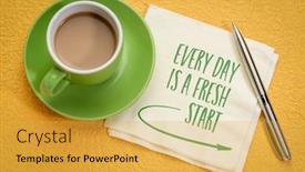  Presentation with fresh start - Slides consisting of every-day-is-a-fresh background and a yellow colored foreground