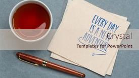  Presentation with motivational - Presentation theme enhanced with every-day-is-a-new background and a lemonade colored foreground