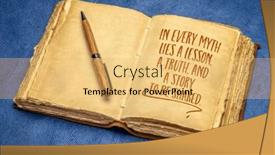  Presentation with mythology - Slides having every-myth-lies-a-lesson background and a yellow colored foreground