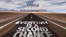  Presentation with desert - PPT layouts enhanced with everyday is a second chance background and a  colored foreground