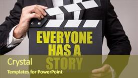  Presentation with everyone - Presentation consisting of everyone has a story background and a tawny brown colored foreground