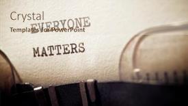  Presentation with everyone - Amazing slide deck having everyone-matters-phrase-written backdrop and a lemonade colored foreground