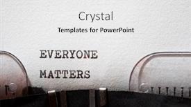  Presentation with everyone - PPT theme consisting of everyone-matters-phrase-written background and a white colored foreground