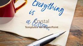  Presentation with self development - Audience pleasing PPT layouts consisting of everything-is-a-lesson-inspirational backdrop and a cream colored foreground