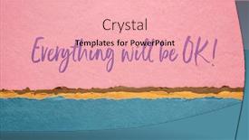  Presentation with inspirational abstract - Beautiful presentation featuring everything-will-be-ok-inspirational backdrop and a lemonade colored foreground