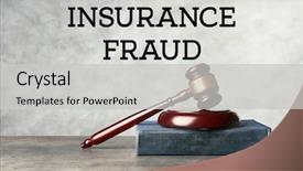  Presentation with fraud - Slide set with money evidence - insurance fraud concept judge's gavel background and a light gray colored foreground