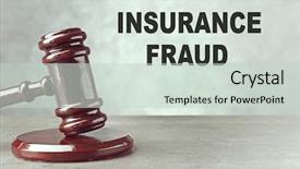  Presentation with fraud - Presentation design with money evidence - insurance fraud concept judge's gavel background and a soft green colored foreground