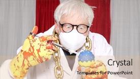  Presentation with haunted - Slide set with evil dentist evil circus haunted background and a coral colored foreground