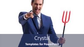  Presentation with devil - Cool new theme with evil-devil-businessman-with-pitchfork backdrop and a  colored foreground