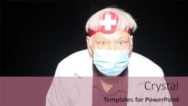  Presentation with halloween - Theme enhanced with evil-doctor-halloween-costume-halloween background and a coral colored foreground