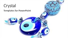  Presentation with evil - Presentation theme with evil eye amuleton a white background and a white colored foreground