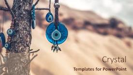  Presentation with evil - Slide set consisting of evil-eye-amulets-on-foreground background and a lemonade colored foreground