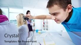  Presentation with evil - Slides having river walk in san antonio background and a dark gray colored foreground