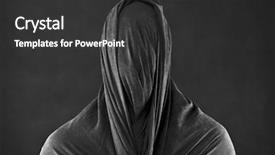  Presentation with ghost spirit - Theme consisting of evil spirit - ghost in the dark background and a dark gray colored foreground