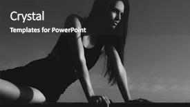  Presentation with melancholy - Audience pleasing presentation theme consisting of evocative moody black and white backdrop and a dark gray colored foreground