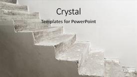  Presentation with concrete construction - Audience pleasing PPT theme consisting of evolution architecture - concrete staircase under construction backdrop and a  colored foreground