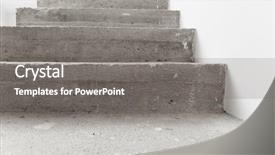  Presentation with concrete construction - Slide deck enhanced with evolution architecture - concrete staircase under construction background and a  colored foreground