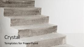  Presentation with evolution - PPT theme with evolution architecture - concrete staircase under construction background and a light gray colored foreground