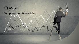  Presentation with elegant - Presentation theme having evolution diagram - male in elegant suit standing background and a light gray colored foreground