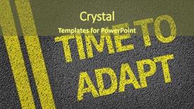  Presentation with time - Cool new PPT layouts with evolution survival - time to adapt written backdrop and a  colored foreground