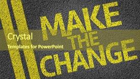  Presentation with evolve - PPT layouts having evolve - make the change written background and a tawny brown colored foreground