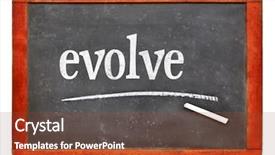 Presentation with evolve - Amazing presentation design having evolve - white chalk text backdrop and a tawny brown colored foreground