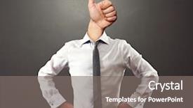  Presentation with business man climbs up to the top of 3d success stairs steps - PPT theme having exaggerating - business man with thumbs up background and a  colored foreground