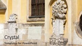  Presentation with holy spirit christian cross silhouette - Audience pleasing presentation theme consisting of exalt - church of the exaltation backdrop and a  colored foreground