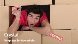  Presentation with lonely man new zealand tourists - Beautiful theme featuring exalt - excited young man holding backdrop and a  colored foreground