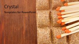  Presentation with fuel - Presentation consisting of exalt - long matches and dry fuel background and a red colored foreground